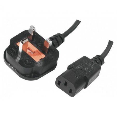 EXC 809010 câble électrique Noir 1,5 m Prise d'alimentation type G Coupleur C14