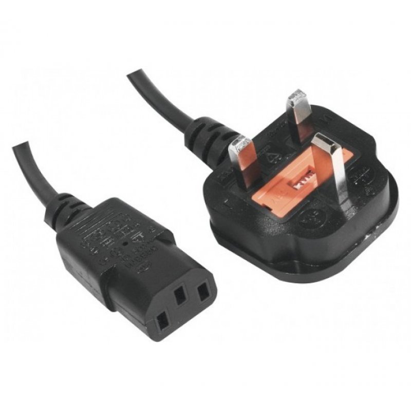 EXC 809010 power cable Black 1.5 m Power plug type G C14 coupler