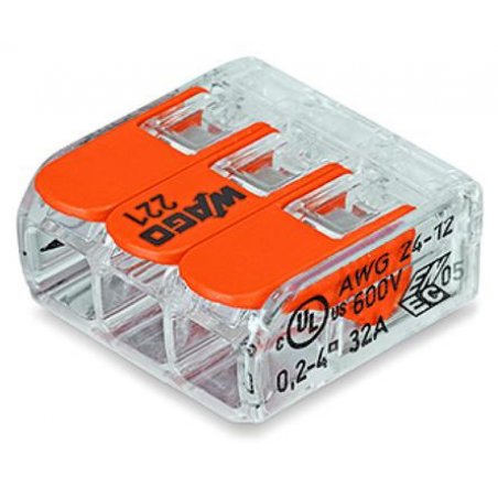 BORNE DE CONNEXION 3 Voies Boite de 50