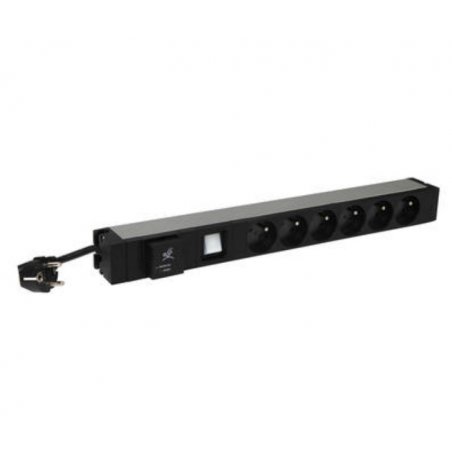 LEGRAND 19" 1U PDU WITH 6 FRENCH SOCKETS WITH SURGE PROTECTION WITH SWITCH