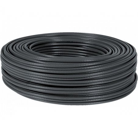 F/UTP cat.6 stranded-wire cable Black- 100 m
