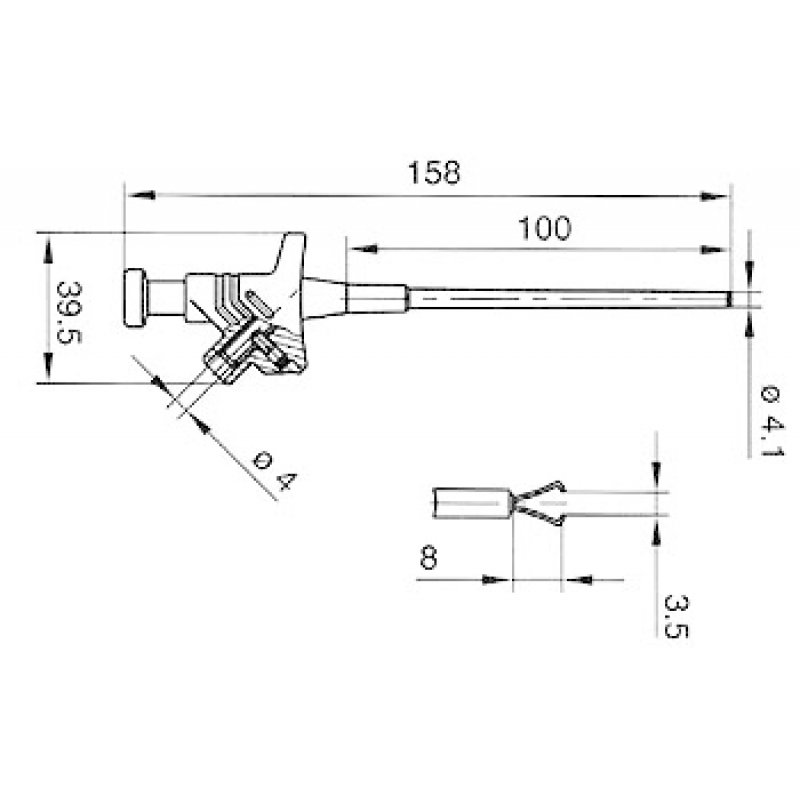 Velleman HM6410 cable clamp Red