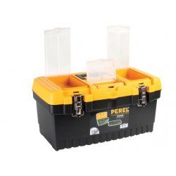 Perel OM19M small parts/tool box Black, Yellow