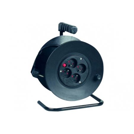 Dexlan 820113 power extension 25 m 4 AC outlet(s) Indoor Black