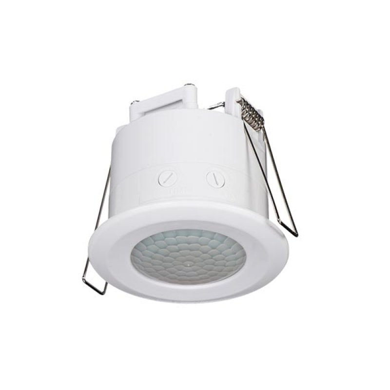 PIR motion detector Ø62mm white 1200W 360°