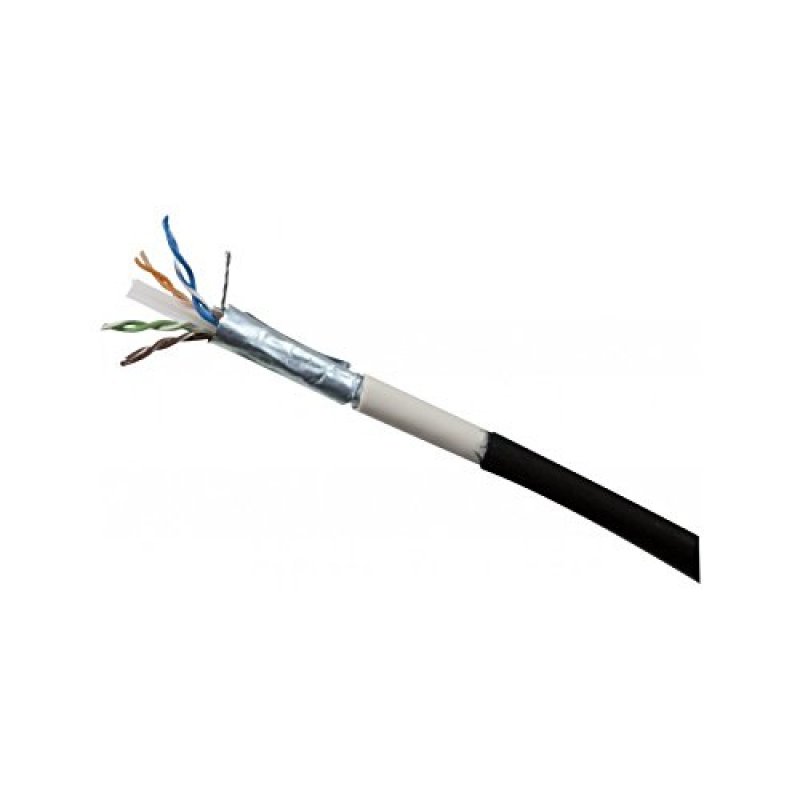 Cat6 RJ45 Outdoor patch cable F/UTP black - 30 m