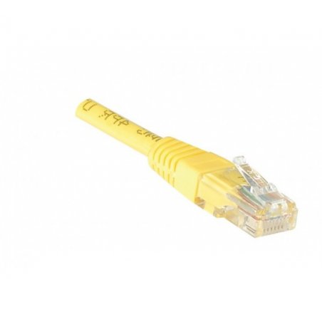 Cat5e RJ45 Patch cable U/UTP yellow - 0,5 m