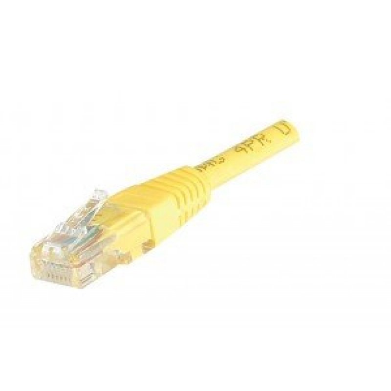 Cat5e RJ45 Patch cable U/UTP yellow - 15 m