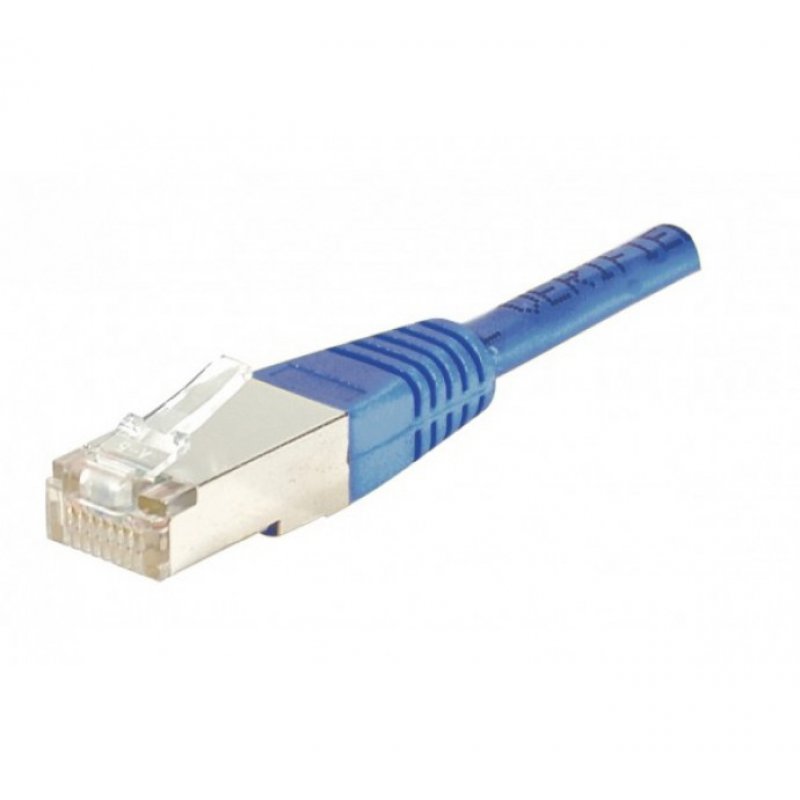 Cat5e RJ45 Patch cable F/UTP blue - 0,5 m
