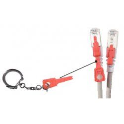 Cat6 RJ45 Patch cable S/FTP with locking system grey - 1 m