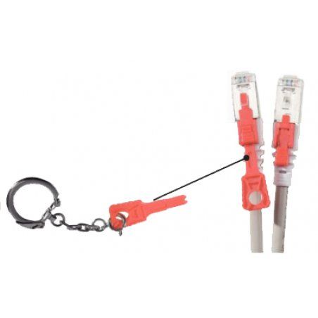 Cat6 RJ45 Patch cable S/FTP with locking system grey - 1 m