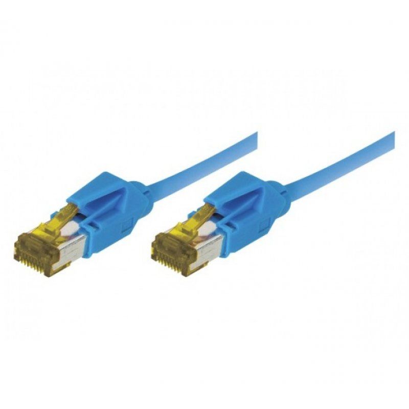 RJ45 Patch on Cat7 cable S/FTP LSZH snagless blue - 0,3 m