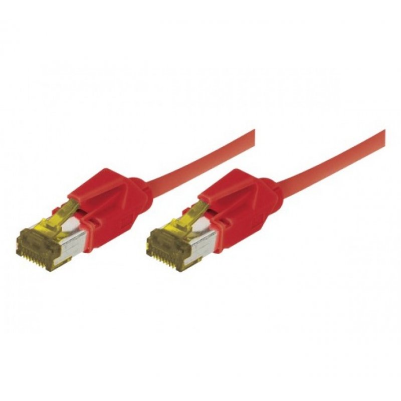 EXC Patch RJ45 S/FTP CAT 7 LSOH Snagless Red 1 m câble de réseau Cat7 S/FTP (S-STP)