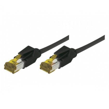 EXC Patch RJ45 S/FTP CAT 7 LSOH Snagless Black 1 câble de réseau 1 m Cat7 S/FTP (S-STP)