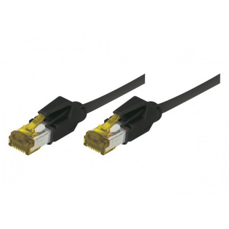 EXC Patch RJ45 S/FTP CAT 7 LSOH Snagless Black 7 networking cable 7.5 m Cat7 S/FTP (S-STP)