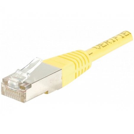 Cat6 RJ45 Patch cable F/UTP yellow - 0,5 m