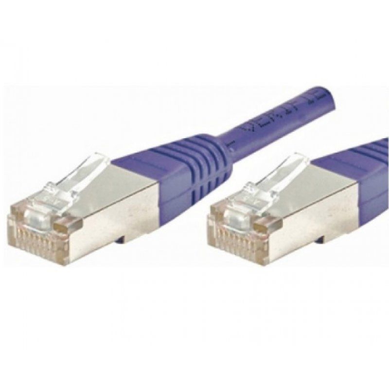 Cat6 RJ45 Patch cable F/UTP purple - 20 m