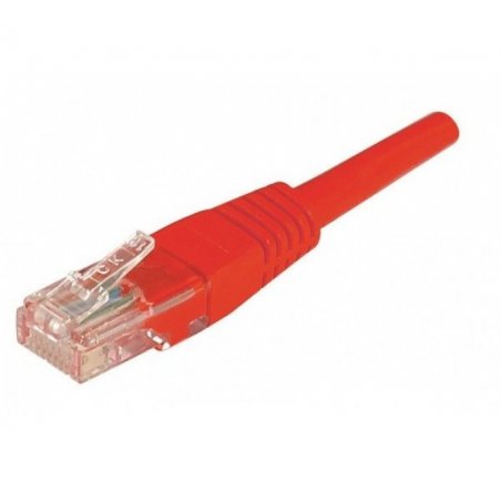 Cat5e RJ45 Patch cable U/UTP red - 0,15 m