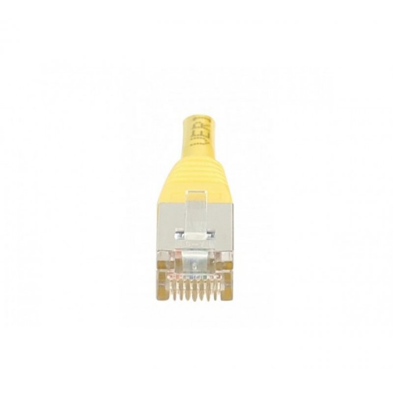 Cat5e RJ45 Patch cable F/UTP yellow - 0,15 m
