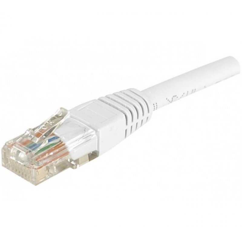 Cat6 RJ45 Patch cable U/UTP white - 3 m