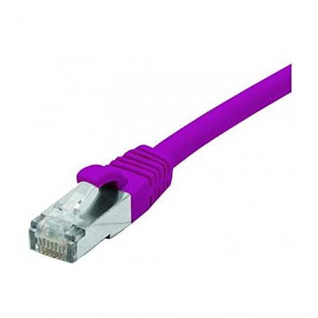 Cat6 RJ45 Patch cable F/UTP LSZH snagless purple - 15 m
