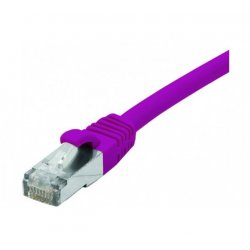 Cat6 RJ45 Patch cable F/UTP LSZH snagless purple - 20 m
