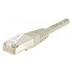 Cat6 RJ45 crossover Patch cable S/FTP grey - 1 m