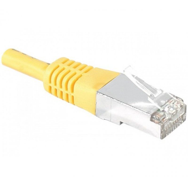 Cat6 RJ45 Patch cable S/FTP yellow - 0,15 m