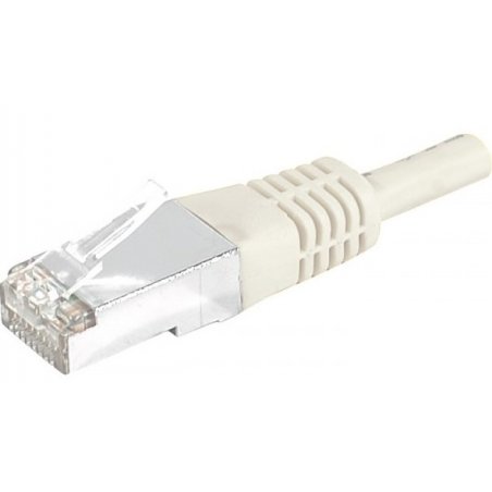 Dexlan RJ-45 Cat6 M/M 1m câble de réseau Blanc S/FTP (S-STP)