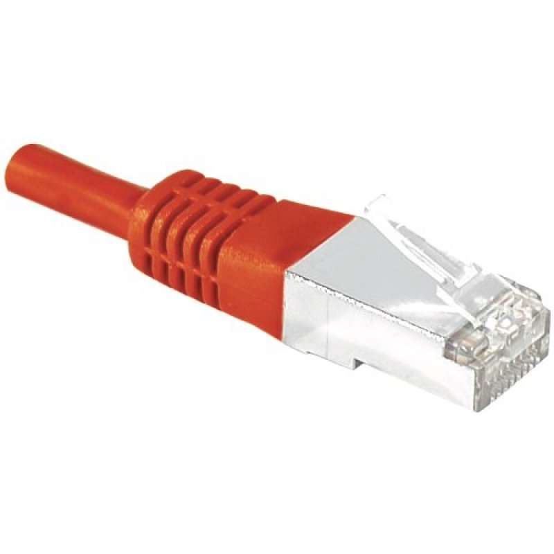DEXLAN Cat6A RJ45 Patch cable S/FTP red - 1 m