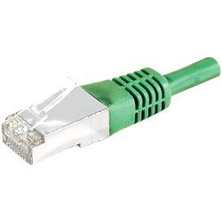 DEXLAN Cat6A RJ45 Patch cable S/FTP green - 15 m