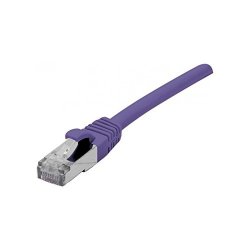 DEXLAN Cat6A RJ45 Patch cable S/FTP LSZH snagless purple - 7,5 m