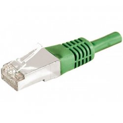 DEXLAN Cat6A RJ45 Patch cable F/UTP green - 3 m