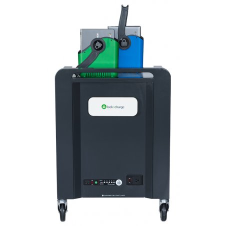 LocknCharge Carrier 30 Portable device management cart Black, Blue, Green, Metallic