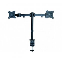 Desk mount - 2 monitors, clamp and grommet base