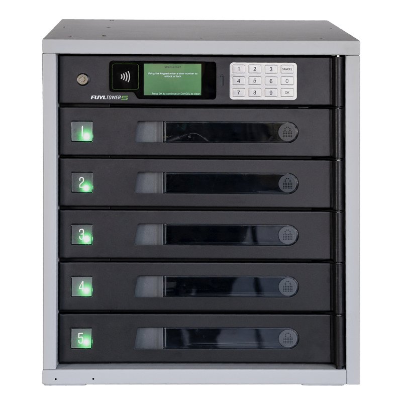 LocknCharge FUYL Tower 5 Module de charge et de gestion Noir, Gris