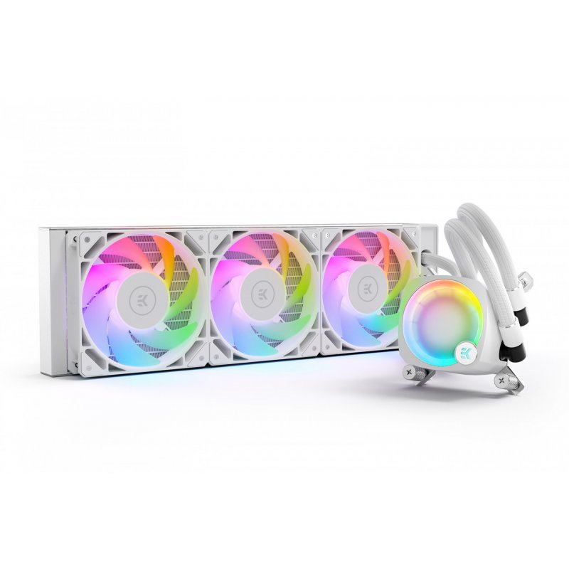 EK Water Blocks EK-Nucleus AIO CR360 Lux D-RGB Komplett-Wasserkühlung - Weiß