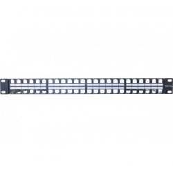 DEXLAN 1U patch panel with cable bar - 48 ports keystone ftp