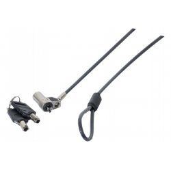 Dacomex 915015 cable lock Black, Stainless steel 2 m