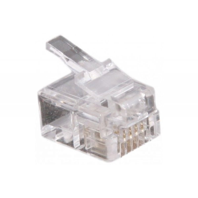 Dexlan 920420 wire connector RJ-11 Transparent