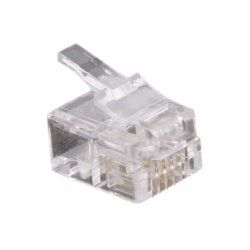 Dexlan 920430 wire connector RJ-11 Transparent