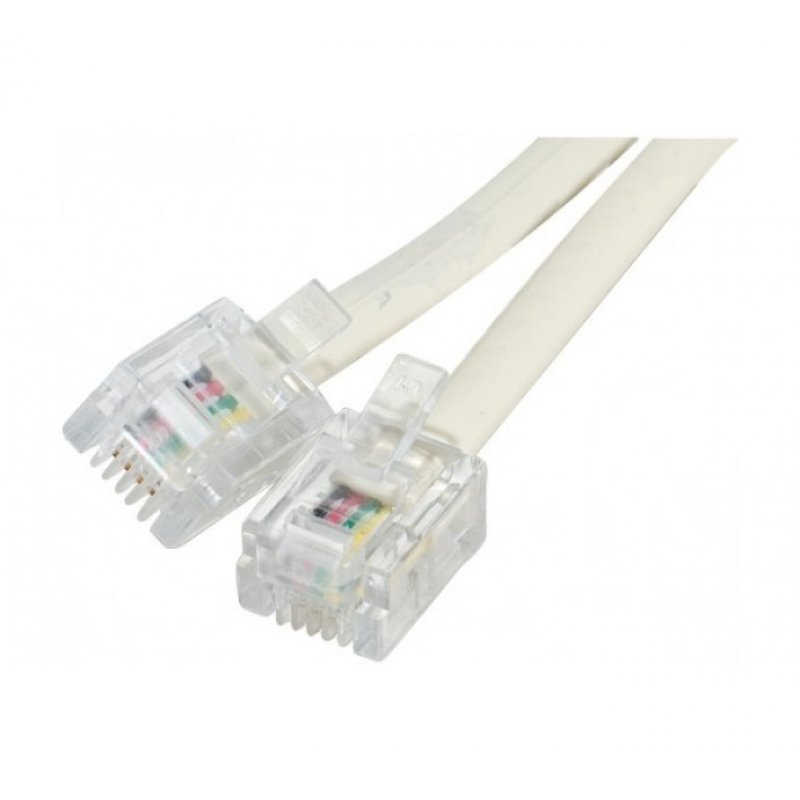 Telephone cord RJ11/ 4 conductors- 2 m