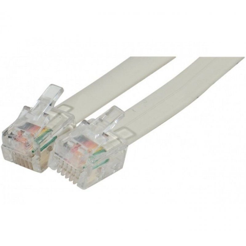 EXC 935600 telephone cable 7 m Ivory