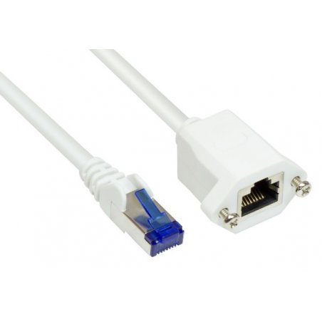 Alcasa 8060VE-H005W networking cable White 0.5 m Cat6a S/FTP (S-STP)