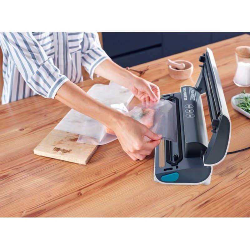Leifheit Vacu Power 100 vacuum sealer 500 mbar Black, Turquoise, White