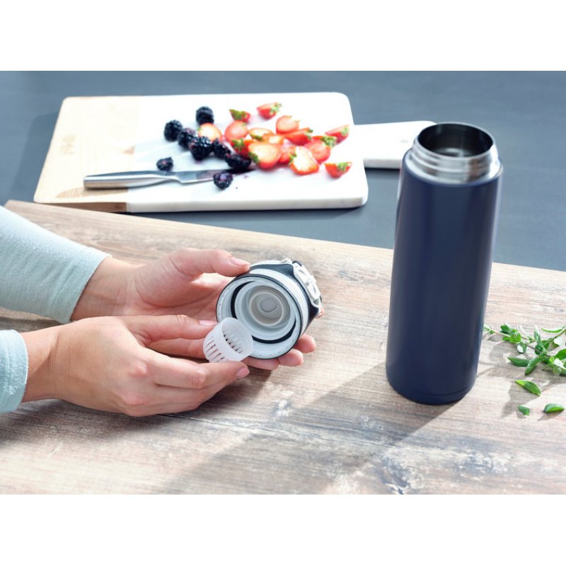 Leifheit 03275 travel mug 600 ml Black, Blue Stainless steel