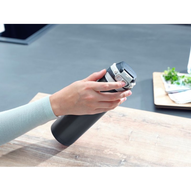 BORRACCIA FLIP ACCIAIO NERO 600ML