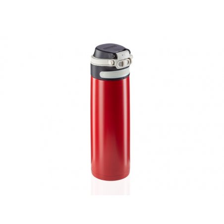 Leifheit 03273 thermos 600 ml Noir, Rouge Acier inoxydable