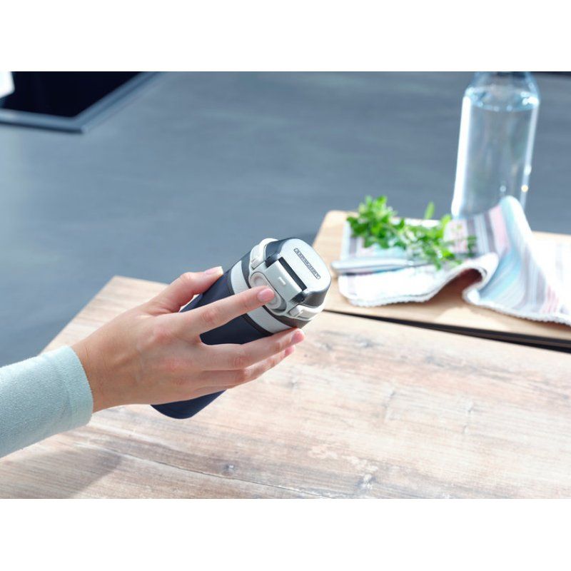 Leifheit 03247 thermos 350 ml Noir, Bleu Acier inoxydable