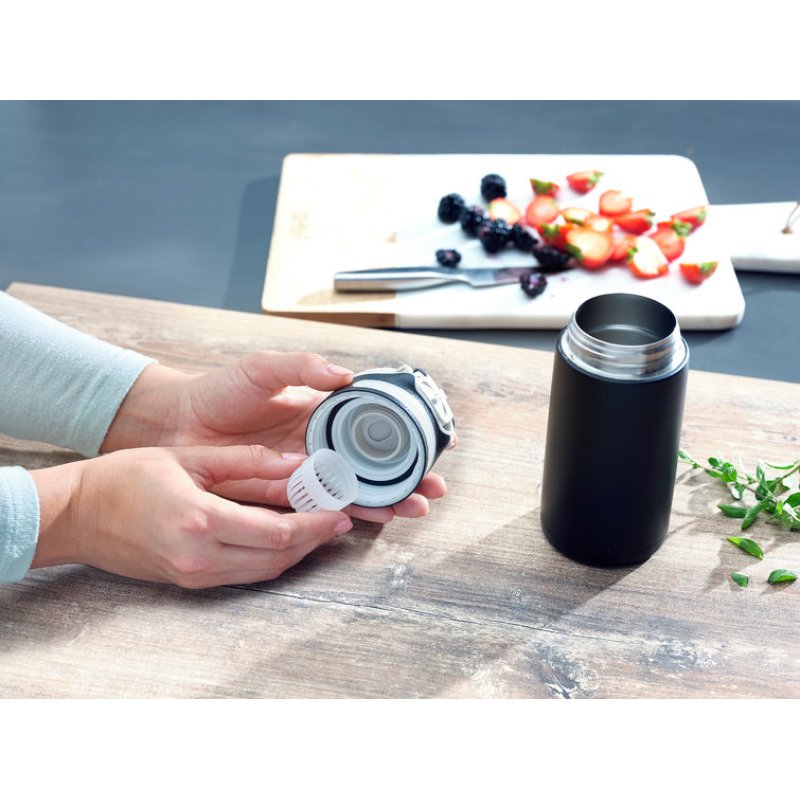 BORRACCIA FLIP ACCIAIO NERO 350ML